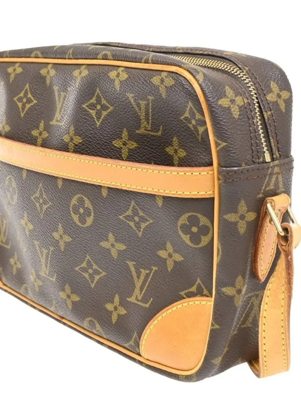 LOUIS VUITTON Trocadero 27 Shoulder Bag Monogram Leather Brown M51274 71CA731